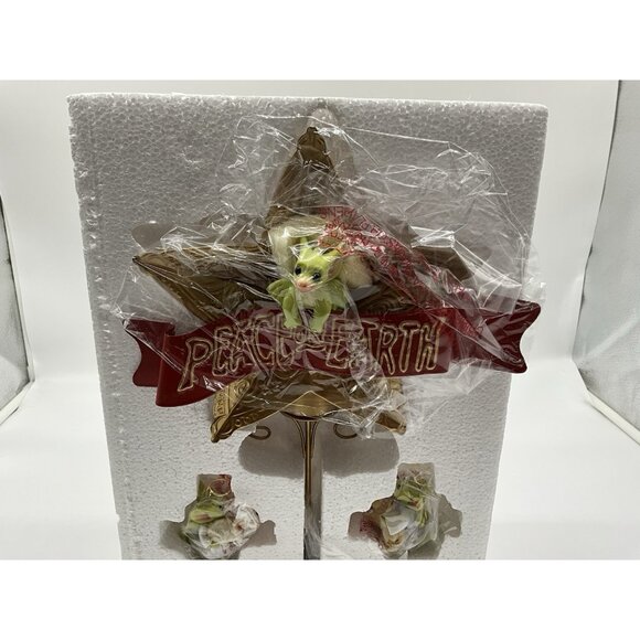 Pocket Dragon ""Peace on Earth" Tree Topper Limited Edition Christmas Collectibl - Picture 9 of 11